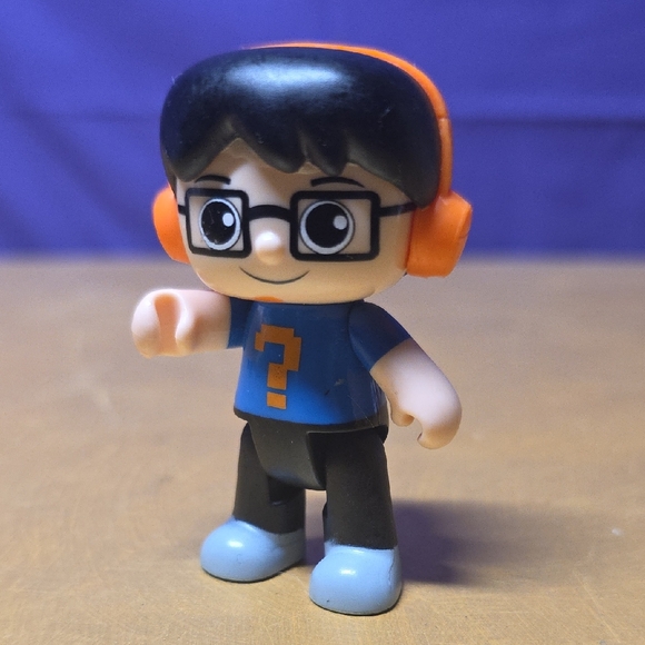 ryans world Other - Ryans World Kids Toy Figure with Orange Headphones Question Mark